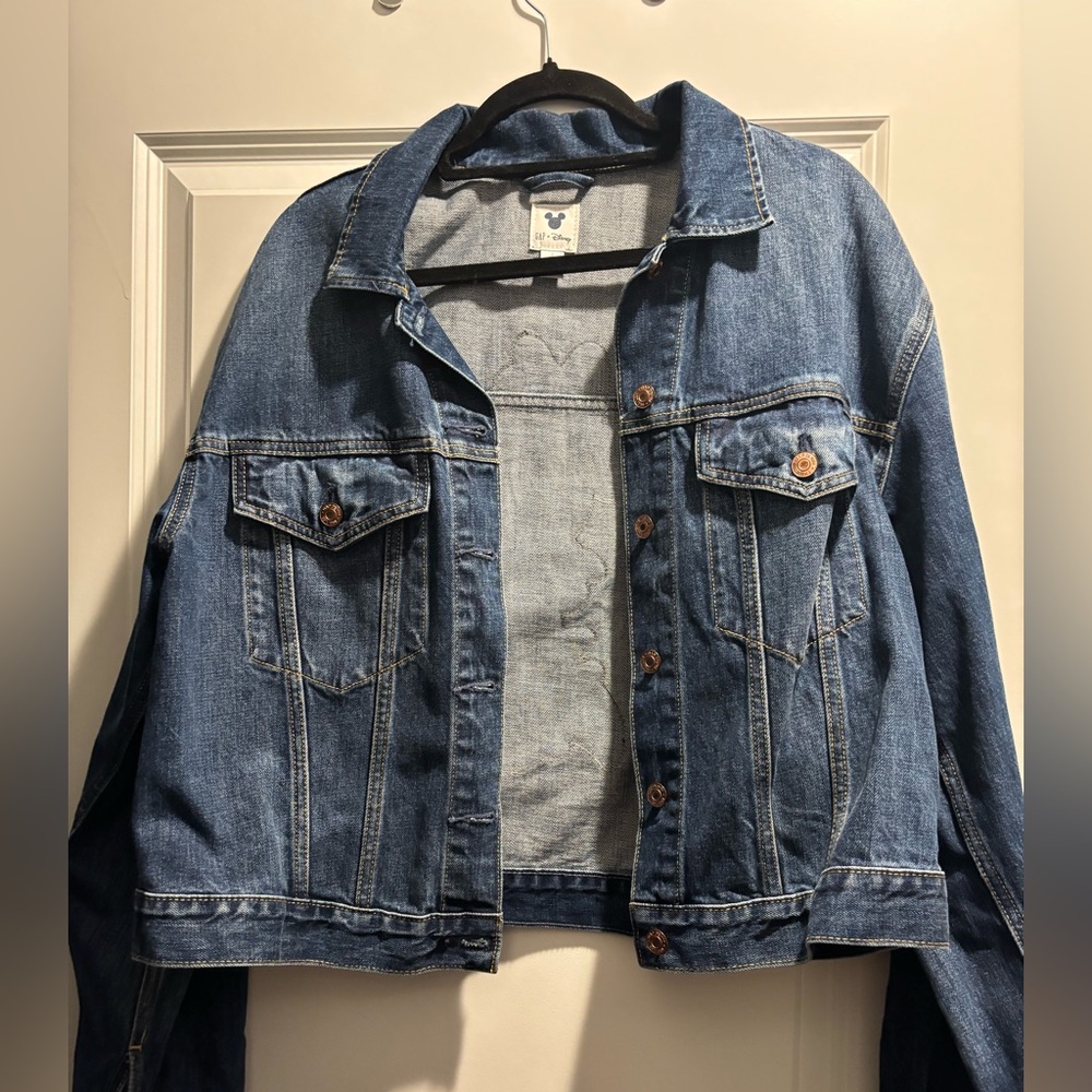 GAP Blue Jean Jacket with Minnie Mouse Jacket